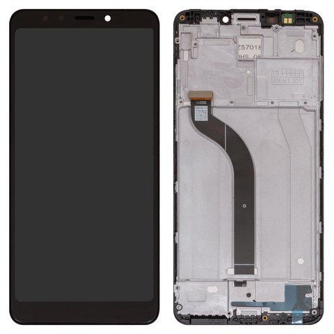 LCD compatible with Xiaomi Redmi 5, black, with frame, Copy, MDG1, MDI1