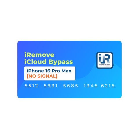 iRemove iCloud Bypass for iPhone 16 Pro Max [NO SIGNAL] - GsmServer