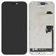 LCD compatible with iPhone 16 Pro Max, (black, with frame, change glass)