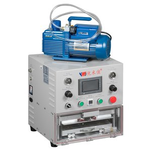 Dispositivo para pegar módulos de pantallas YMJ 3 13, sirve para las pantallas de hasta 13", autoclave+vacío, con bomba de vacío