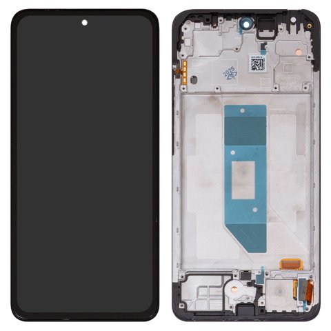 Pantalla LCD puede usarse con Xiaomi Redmi Note 14 4G, negro, con marco, Original PRC , 161.5mm, 24117RN76E, EU version