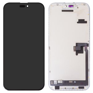 Pantalla LCD JCID puede usarse con iPhone 16 Pro Max, negro, con marco, HC, sin error, OLED  soft, Diagnosable, 120Hz