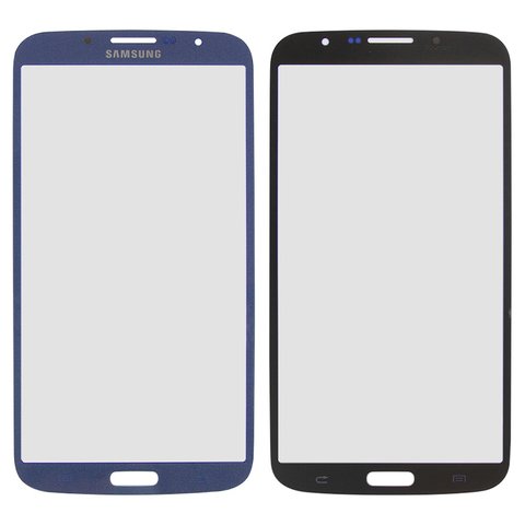 Стекло корпуса для Samsung I9200 Galaxy Mega 6.3, I9205 Galaxy Mega 6.3, синее
