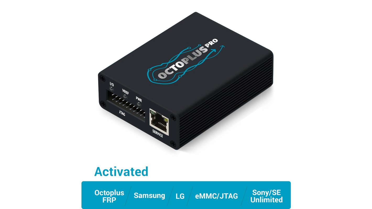 Octoplus Pro Box с набором кабелей/адаптеров (с активацией Samsung + LG +  eMMC/JTAG + Unlimited Sony Ericsson + Sony + Octoplus FRP Tool)