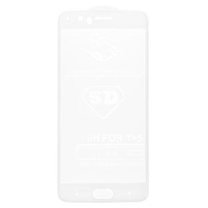 Защитное стекло All Spares для OnePlus 5 A5000, 5D Full Glue, белый
