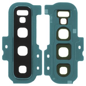 Стекло камеры для Samsung G975 Galaxy S10 Plus, зеленое, с рамкой, prism green