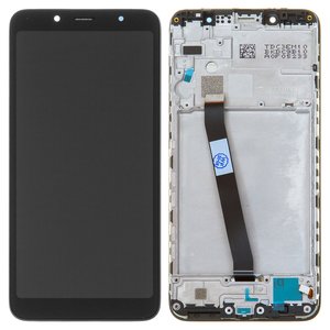 Дисплей для Xiaomi Redmi 7A, черный, без логотипа, с рамкой, High Copy, MZB7995IN, M1903C3EG, M1903C3EH, M1903C3EI