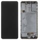 Дисплей для Samsung A315 Galaxy A31, чорний, з рамкою, Original, сервісне опаковання, #GH82-22761A/GH82-22905A/GH82-24455A