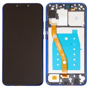 Дисплей для Huawei Nova 3i, P Smart Plus, фіолетовий, з рамкою, High Copy