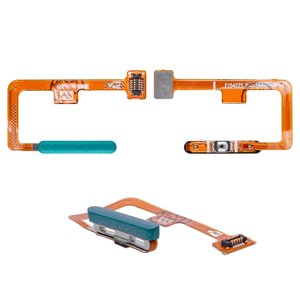 Шлейф для Xiaomi Mi 11 Lite, Mi 11 Lite 5G, Mi 11 Lite 5G NE, для сканера отпечатка пальца Touch ID , зеленый, Original PRC , M2101K9AG, mint green