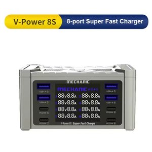 Сетевое зарядное устройство Mechanic V Power 8S, 115 Вт, Quick Charge, Power Delivery PD , 8 портов