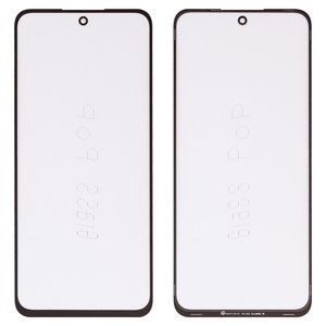 Скло корпуса G+OCA PRO для Xiaomi Poco M6 Pro 5G, Redmi 12, Redmi 12 5G, з ОСА плівкою, чорне