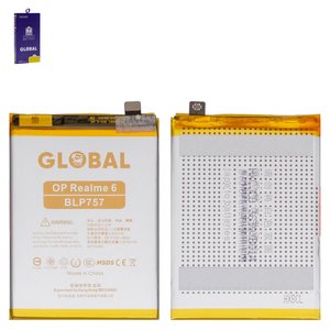 Аккумулятор Mechanic BLP757 для Realme 6, 6 Pro, 6s, Li Polymer, 3,87 B, 4210 мАч