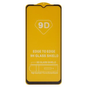 Защитное стекло для Samsung A145 Galaxy A14, A226 Galaxy A22 5G, M146B Galaxy M14, совместимо с чехлом, Full Glue, без упаковки , черный, cлой клея нанесен по всей поверхности