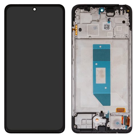 Дисплей для Xiaomi Redmi Note 14 4G, черный, с рамкой, Original PRC , 159.6mm, 24117RN76G, 24117RN76O