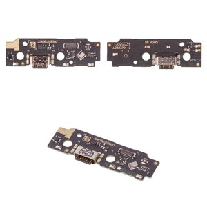 Шлейф для Xiaomi Poco C61, Redmi A3, Redmi A3 Pro, Redmi A3x, коннектора зарядки, с компонентами, High Copy, плата зарядки