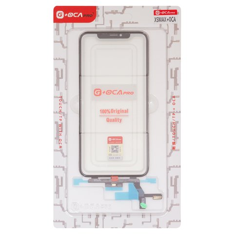 Сенсорный экран G+OCA PRO для iPhone XS Max, с ОСА пленкой, черный