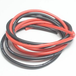Провод в силиконовой изоляции 13AWG, 2,5 мм², 1 м, красный
