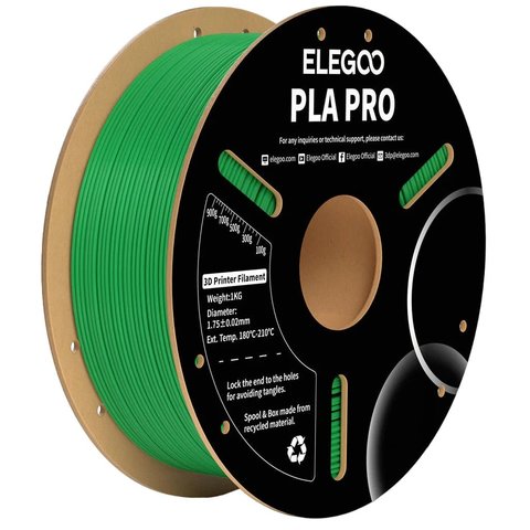 Филамент ELEGOO PLA PRO, зеленый green , 1 кг